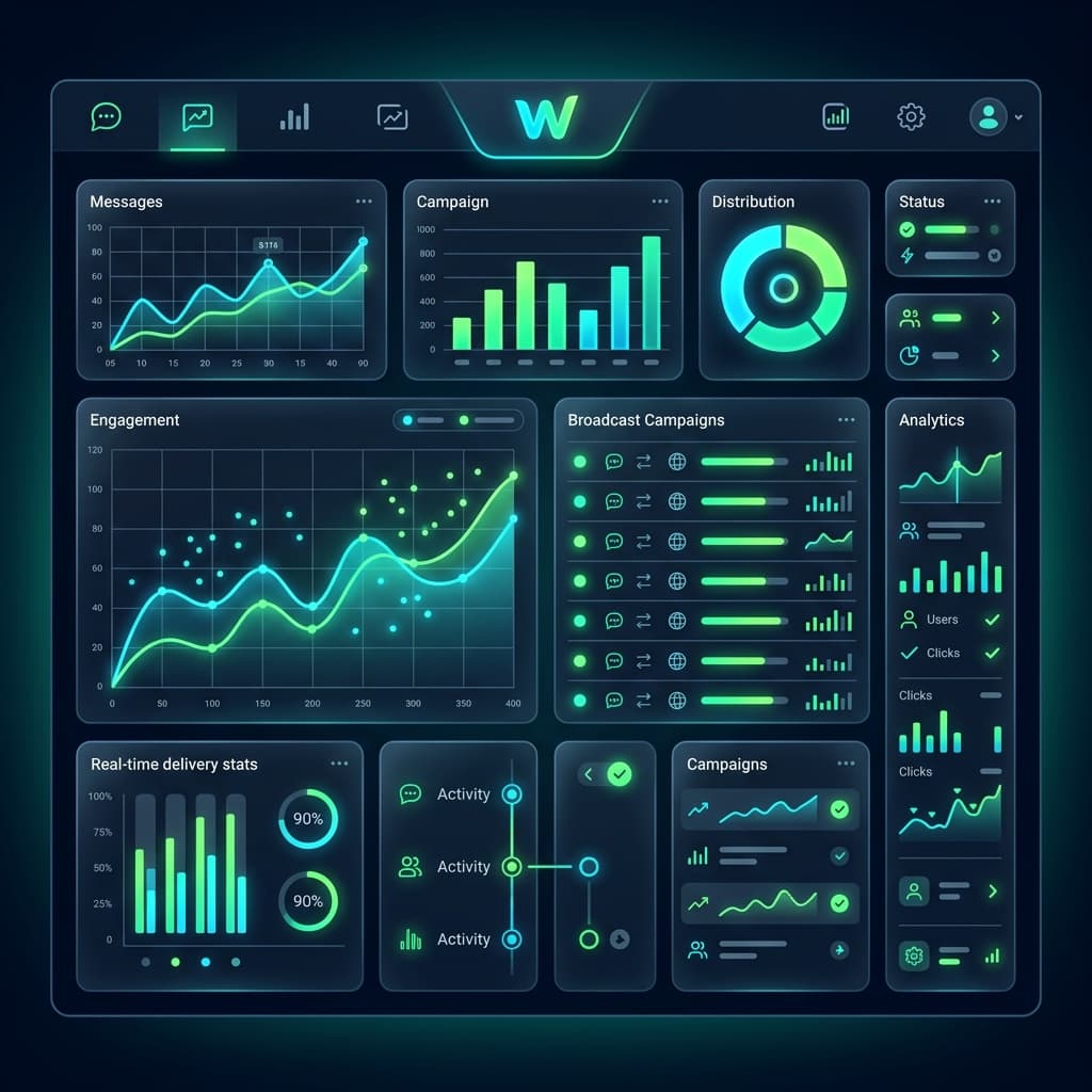 Dashboard do Zapbridge